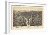 1896, New Castle Bird's Eye View, Pennsylvania, United States-null-Framed Giclee Print