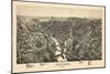 1896, New Castle Bird's Eye View, Pennsylvania, United States-null-Mounted Giclee Print