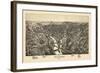 1896, New Castle Bird's Eye View, Pennsylvania, United States-null-Framed Giclee Print