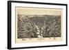 1896, New Castle Bird's Eye View, Pennsylvania, United States-null-Framed Giclee Print