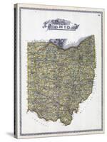 1896, Ohio State Map, Ohio, United States-null-Stretched Canvas