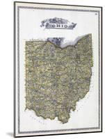 1896, Ohio State Map, Ohio, United States-null-Mounted Giclee Print