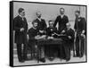 1896 Olympic Committee: Baron Pierre de Coubertin is Second from the Left-null-Framed Stretched Canvas