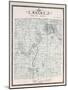 1896, Orion Township, Voorheis Lake, Mahopac, Cole, Lake Judah, Mud Lake, Mill Lake, Michigan, Unit-null-Mounted Giclee Print
