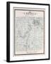 1896, Orion Township, Voorheis Lake, Mahopac, Cole, Lake Judah, Mud Lake, Mill Lake, Michigan, Unit-null-Framed Giclee Print