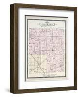 1896, Pontiac Township, Lake Angelus, Clinton River, Amy, Osmun Lake, Michigan, United States-null-Framed Giclee Print