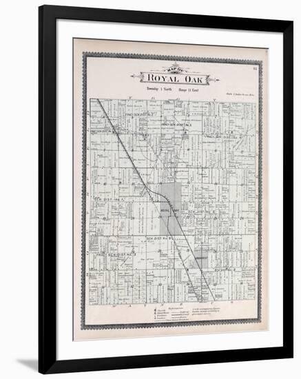 1896, Royal Oak Township, Urban Rest, Red Run, Michigan, United States-null-Framed Giclee Print