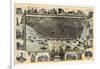 1896, Saint Louis Bird's Eye View, Missouri, United States-null-Framed Giclee Print