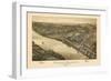 1896, Verona Bird's Eye View, Pennsylvania, United States-null-Framed Giclee Print