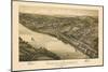 1896, Verona Bird's Eye View, Pennsylvania, United States-null-Mounted Giclee Print