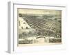 1896, Wyandotte Bird's Eye View, Michigan, United States-null-Framed Giclee Print