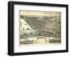 1896, Wyandotte Bird's Eye View, Michigan, United States-null-Framed Giclee Print