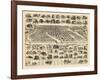 1897, Asbury Park Bird's Eye View, New Jersey, United States-null-Framed Giclee Print