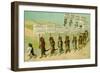 1897 Calendar with Parading Cats-null-Framed Giclee Print