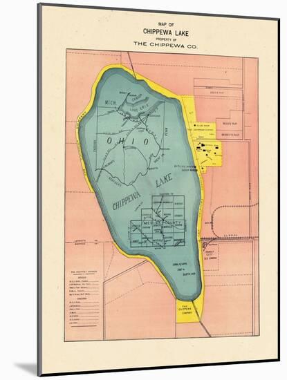 1897, Chippewa Lake, Ohio, United States-null-Mounted Giclee Print