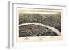 1897, Fairmont and Palatine Bird's Eye View, West Virginia, United States-null-Framed Giclee Print