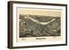 1897, Morgantown Bird's Eye View, West Virginia, United States-null-Framed Giclee Print