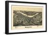 1897, Morgantown Bird's Eye View, West Virginia, United States-null-Framed Giclee Print