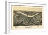 1897, Morgantown Bird's Eye View, West Virginia, United States-null-Framed Giclee Print