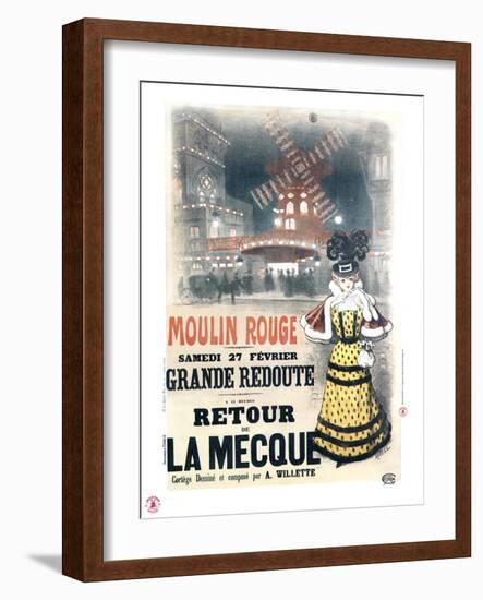 1897 Moulin Rouge  retour à la Mecque-Roedel-Framed Giclee Print