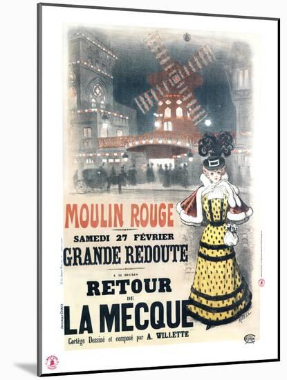 1897 Moulin Rouge  retour à la Mecque-Roedel-Mounted Giclee Print