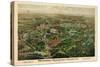 1897, Nashville Bird's Eye View of Centennial Exposition 17x24, Tennessee, United States-null-Stretched Canvas