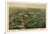 1897, Nashville Bird's Eye View of Centennial Exposition 17x24, Tennessee, United States-null-Framed Giclee Print