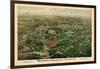 1897, Nashville Bird's Eye View of Centennial Exposition 17x24, Tennessee, United States-null-Framed Giclee Print