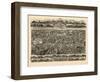 1897, Newton Centre Bird's Eye View, Massachusetts, United States-null-Framed Giclee Print