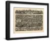 1897, Newton Centre Bird's Eye View, Massachusetts, United States-null-Framed Giclee Print