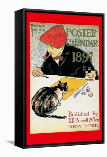 1897 Poster Calendar-Edward Penfield-Framed Stretched Canvas