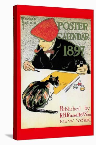 1897 Poster Calendar-Edward Penfield-Stretched Canvas