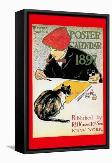 1897 Poster Calendar-Edward Penfield-Framed Stretched Canvas