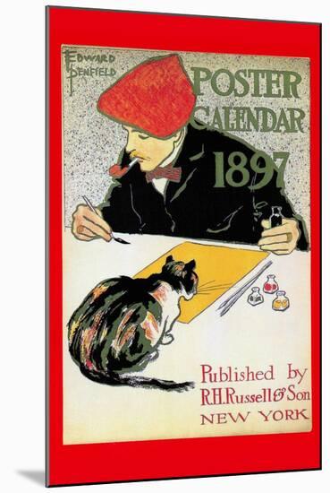 1897 Poster Calendar-Edward Penfield-Mounted Art Print