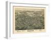 1897, Uniontown Bird's Eye View, Pennsylvania, United States-null-Framed Giclee Print