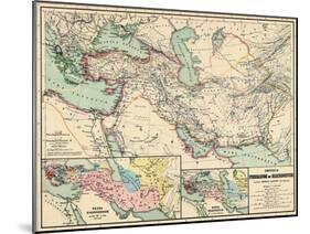 1898, 500 BC, Egypt, Libya, Armenia, Iran, Iraq, Saudi Arabia, Syria, Turkey, Jordan-null-Mounted Giclee Print