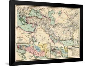 1898, 500 BC, Egypt, Libya, Armenia, Iran, Iraq, Saudi Arabia, Syria, Turkey, Jordan-null-Framed Giclee Print