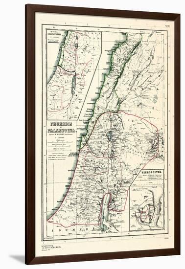 1898, 500 BC, Israel, Jordania, Lebanon, Syria, Phoenice, Palaestina, Hierosolyma-null-Framed Giclee Print