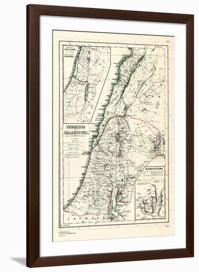 1898, 500 BC, Israel, Jordania, Lebanon, Syria, Phoenice, Palaestina, Hierosolyma-null-Framed Giclee Print