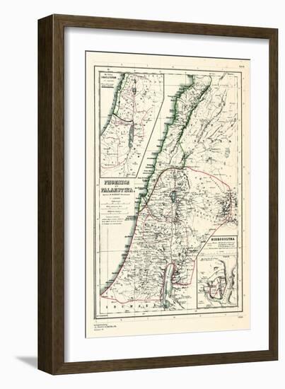 1898, 500 BC, Israel, Jordania, Lebanon, Syria, Phoenice, Palaestina, Hierosolyma-null-Framed Giclee Print