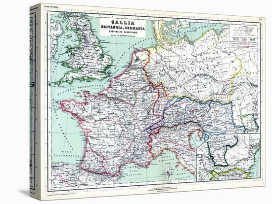 1898, 500 BC, United Kingdom, France, Italy, Europe, Gallia, Britannia, Germania-null-Stretched Canvas