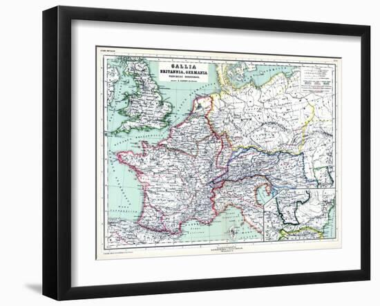 1898, 500 BC, United Kingdom, France, Italy, Europe, Gallia, Britannia, Germania-null-Framed Giclee Print