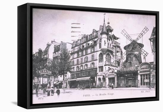 1898 Façade du Moulin Rouge.-null-Framed Stretched Canvas
