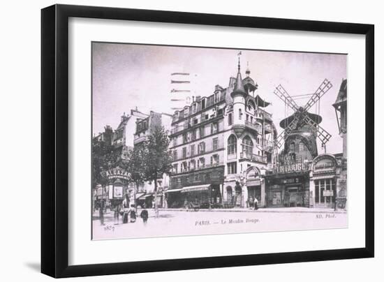 1898 Façade du Moulin Rouge.-null-Framed Giclee Print