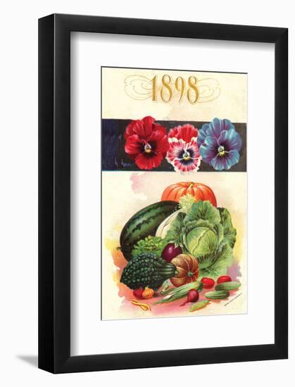 1898 Flower Vegetable Catalog-null-Framed Art Print