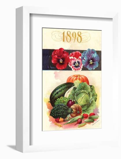 1898 Flower Vegetable Catalog-null-Framed Art Print