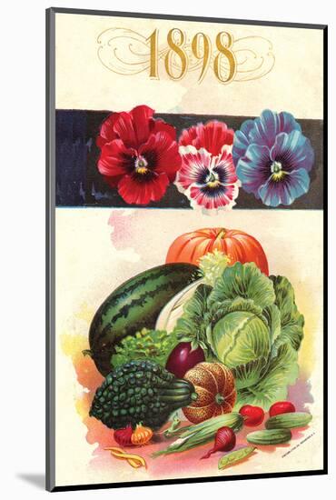 1898 Flower Vegetable Catalog-null-Mounted Art Print