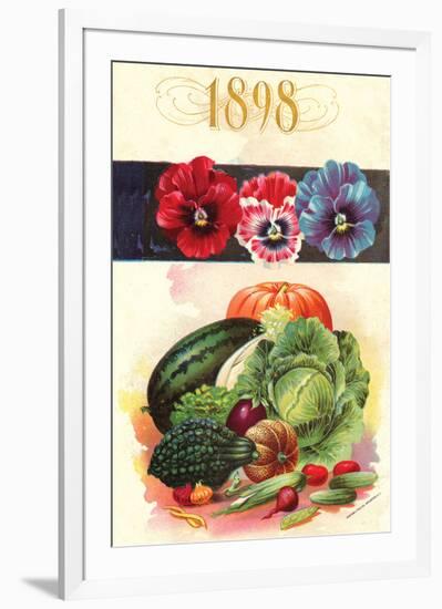 1898 Flower Vegetable Catalog-null-Framed Art Print