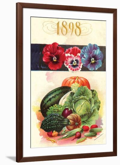 1898 Flower Vegetable Catalog-null-Framed Art Print