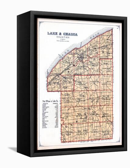 1898, Lake and Geauga Counties, Ohio, United States-null-Framed Stretched Canvas